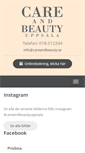 Mobile Screenshot of careandbeauty.se